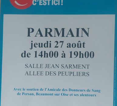 Don du sang 27 août 2026