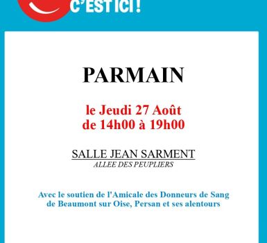 Don du sang 27 août 2026