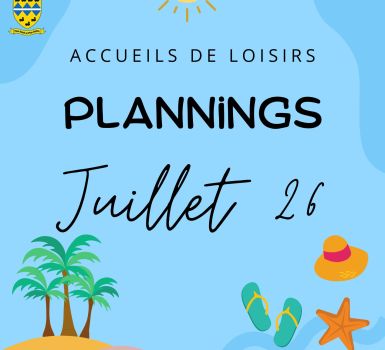 Accueils de loisirs, juillet 26.