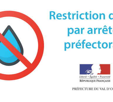 Restriction d'eau Val d'Oise