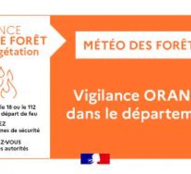 Vigilance Orange feu de forêt