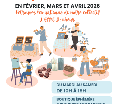 boutique artisanat 4 rue Guichard février mars avril 2026