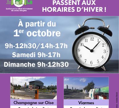 ENCART PORTRAIT HORAIRES HIVER DECHETTERIE 2025
