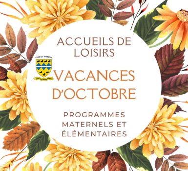 Accueils de loisirs, vacances d'octobre 2025.