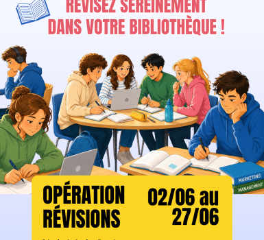 Viens réviser à la bibliothèque