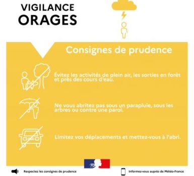 Vigilance jaune orage