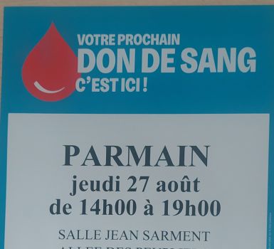 Don du sang 27 août 2026