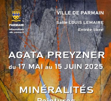 Affiche exposition Agata Prezner - mai 2025