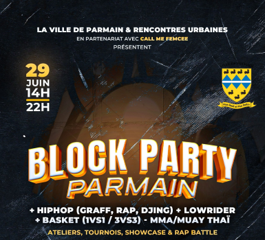 Affiche Block Party 29 juin 2025