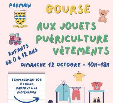 affiche bourse aux jouets 12 octobre 2025