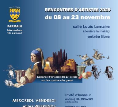 affiche rencontres d'artistes novembre 2025
