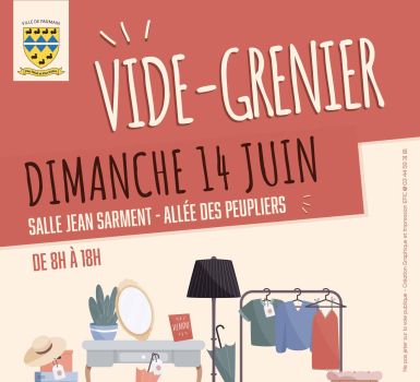 affiche vide grenier 14 juin 2026