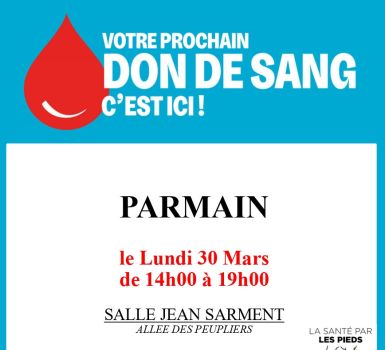 Don du sang 27 août 2026