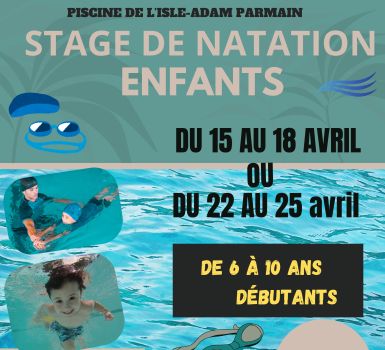 stage de natation piscine - vacances de pâques 2025