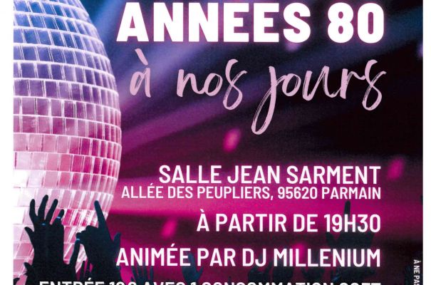 AFFICHE COS - SOIREE ANNEES 80 - SAMEDI 9 NOVEMBRE 2024