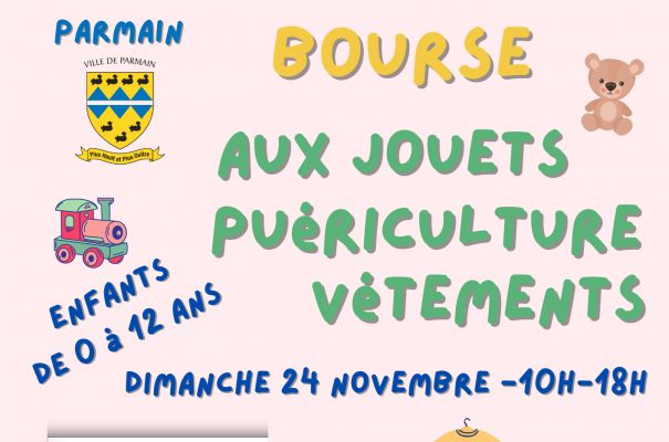 Bourse jouets Puériculture  - Plus inscription 2024