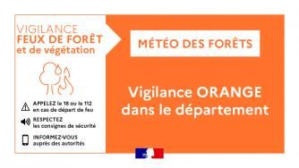 Vigilance Orange feu de forêt