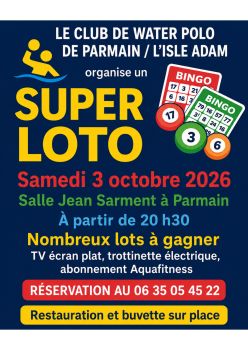 affiche LOTO Water Polo - 3 octobre 2026