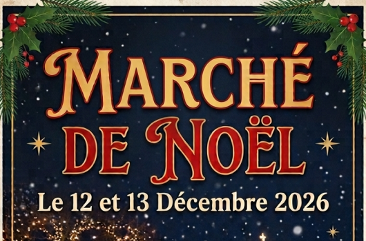 Affiche marché de Noël 2026 pour site