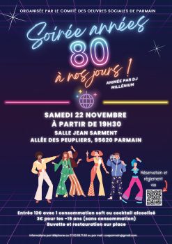 affiche années 80 - COS - 22 novembre 2025