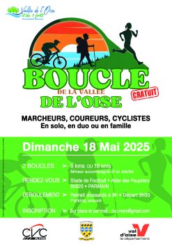 affiche Boucle Vallée Oise 18 mai 2025 - CCVO3F