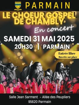 affiche concert Gospel 31 mai 2025