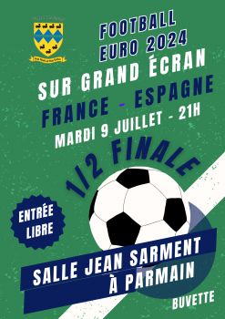 affiche Foot-Euro2024-demi-Finale 9 juillet 2024