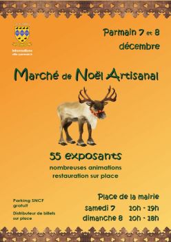 affiche marché de Noël 2024 