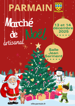 Affiche marché de Noël 2025