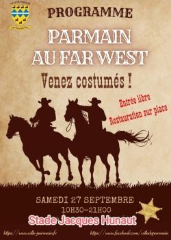 affiche Parmain au Far West 2025 changement lieu