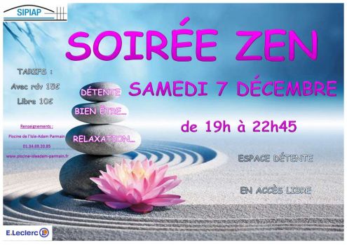 Affiche Soirée Zen Samedi 7 Décembre 2024