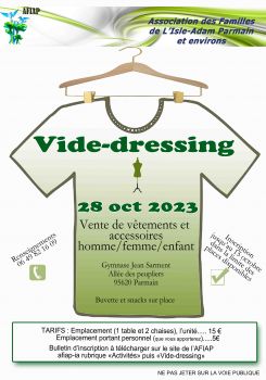 Affiche vide dressing AFIAP 2023