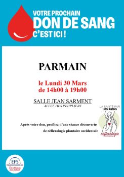 Annonce_PARMAIN 30 mars 2026 don du sang recto