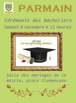 Affiche cérémonie bacheliers 2025