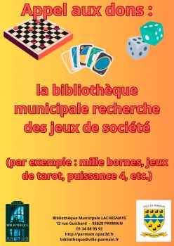 Bibliothèque 2023 - Appel aux dons