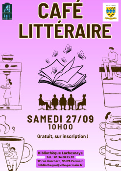 Bibliothèque -café littéraire 27 septembre 2025