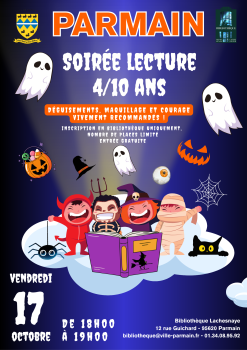 bibliothèque soirée lecture 17 octobre 2025