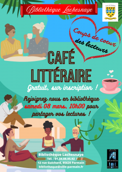 Café littéraire bibliothèque 8 mars 2025