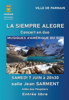 Concert 7 juin 2025 - LA SIEMPRE ALEGRE