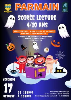 bibliothèque soirée lecture 17 octobre 2025