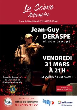 Concert Quebec Jean Guy Deraspe mars 2023