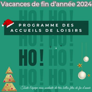 adl, programme des vacances de fin d'année 2024.