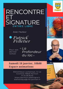 Rencontre et signature auteur bibliothèque 18 janvier 2025