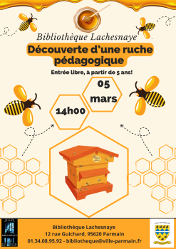 Affiche bibliothèque - Ruche pédagogique 5 mars 2025