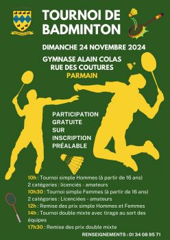 Tournoi bad 2024