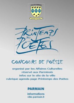 Affiche concours de poésie 2025