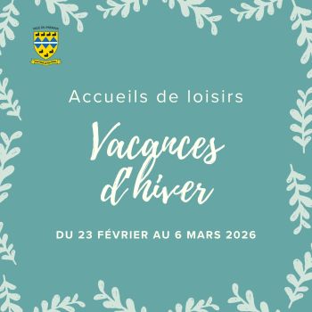 Accueils de loisirs, vacances d'hiver 2026.