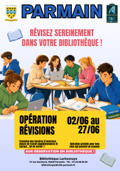 Viens réviser à la bibliothèque