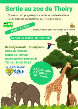 CCAS visite du zoo de Thoiry - 2024
