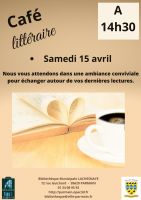 Café littéraire 15 Avril 2023 - bibliothèque